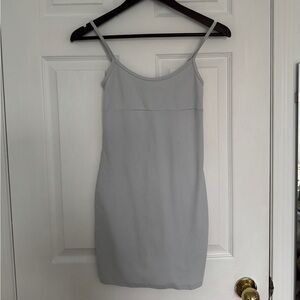 Aritzia Sunday Best Spaghetti Strap Bodycon Dress in Light Blue
